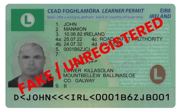 About Fake Full Ireland Licence