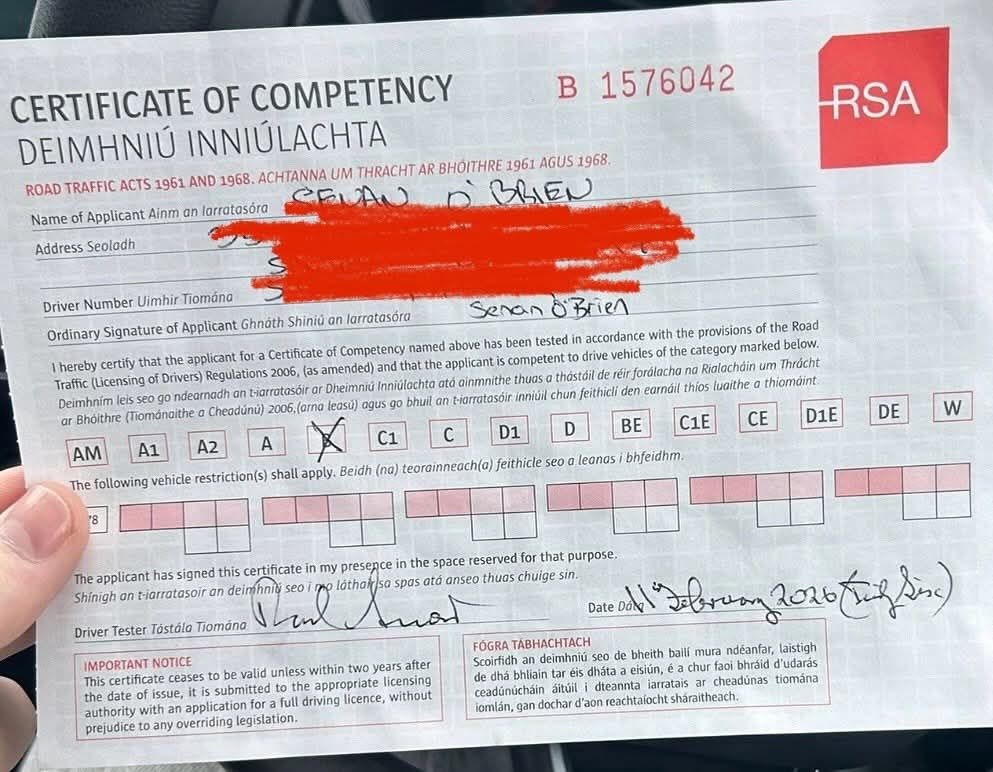 Irish Driving License Online